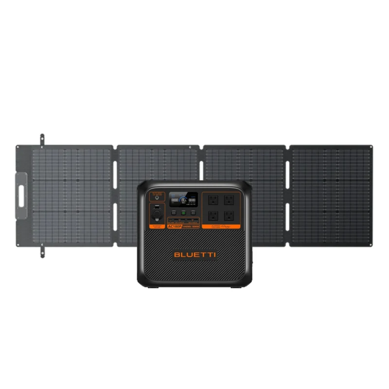 Bluetti Premium AC180P 1440Wh Portable Power Station and SP200L Solar Panel
