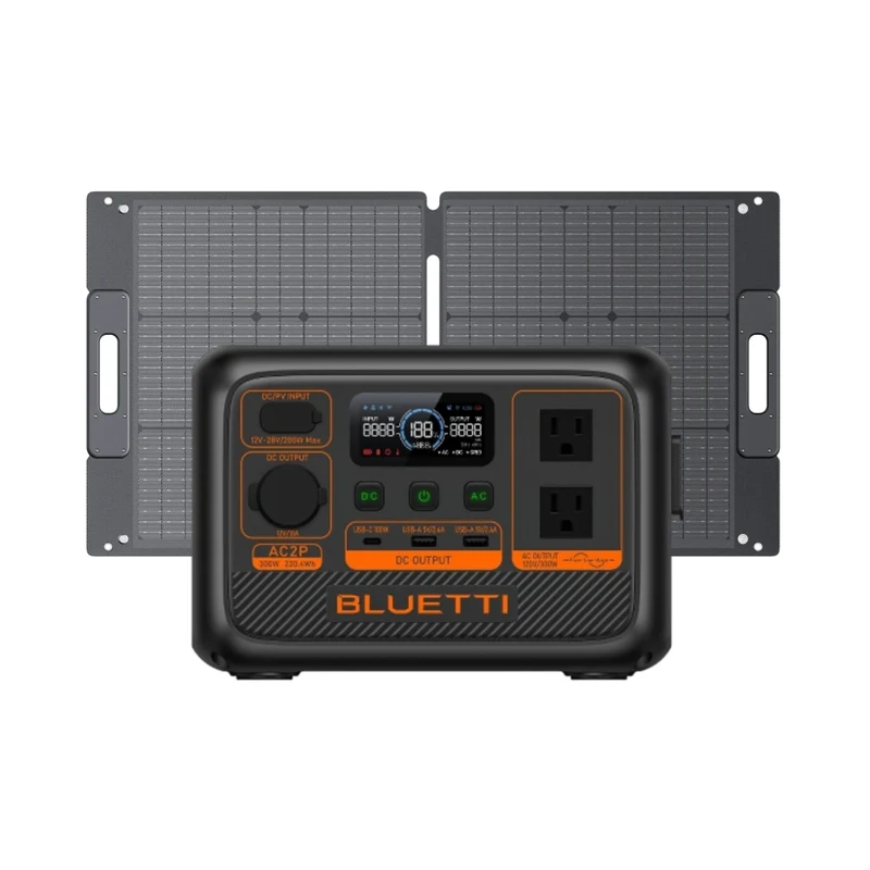 Bluetti - Centrale électrique portative AC2P de la série Premium et panneau solaire SP100L