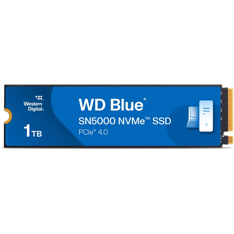 Western Digital - Disque SSD interne NVMe PCIe Gen 4 x4 WD Blue SN5000 1 To