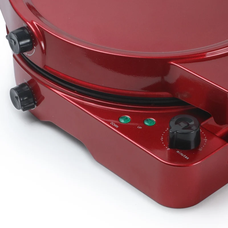 Commercial Chef Countertop Indoor Non-Stick Electric Grill and Pizza Maker