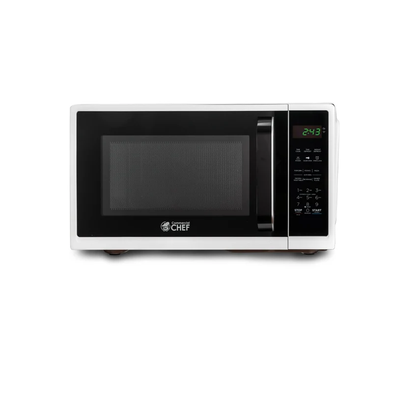 Commercial Chef 0.9 cu ft. 900W Countertop Microwave - White