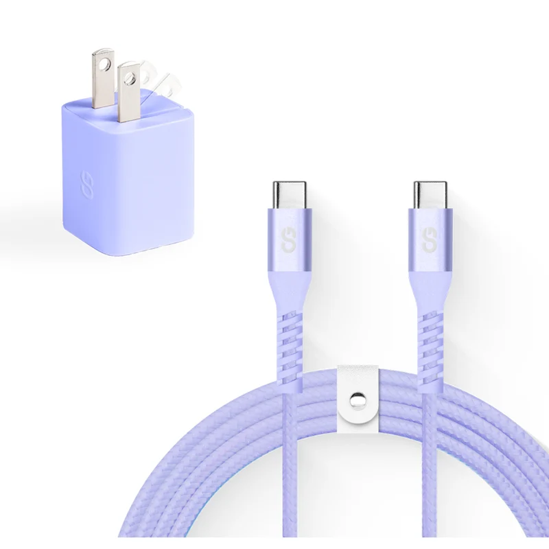 LOGiiX Vibrance USB-C Charging Kit - Lavender