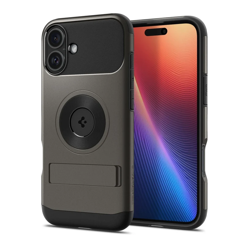 Spigen Slim Armor MagFit for iPhone 16 - Gunmetal