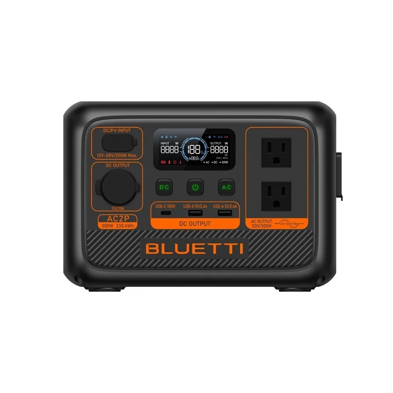 Bluetti - Centrale électrique portative AC2P de la série Premium et panneau solaire SP200L