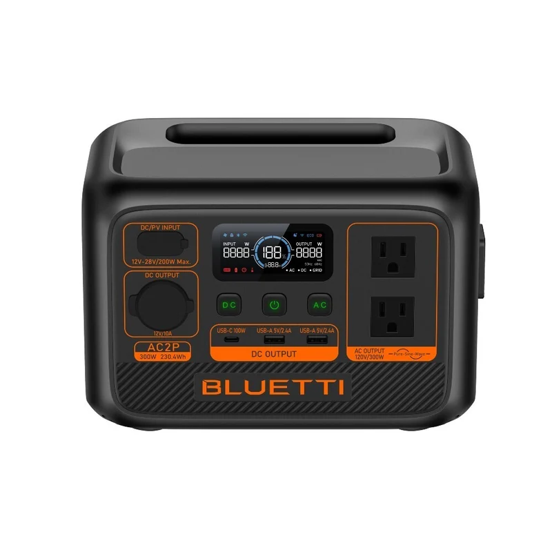 Bluetti - Centrale électrique portative AC2P de la série Premium et panneau solaire SP200L