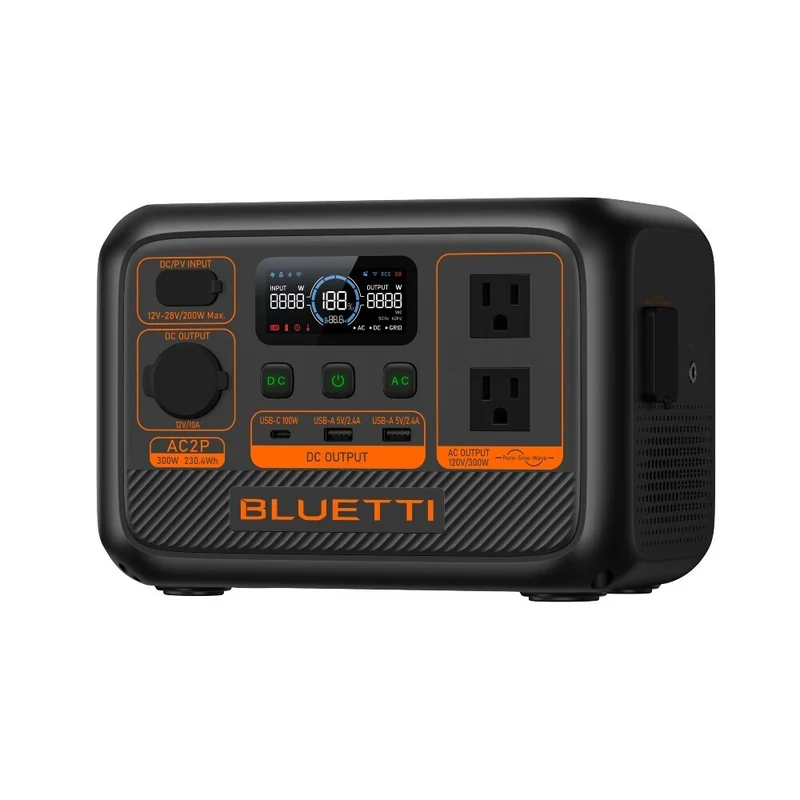 Bluetti - Centrale électrique portative AC2P de la série Premium et panneau solaire SP200L