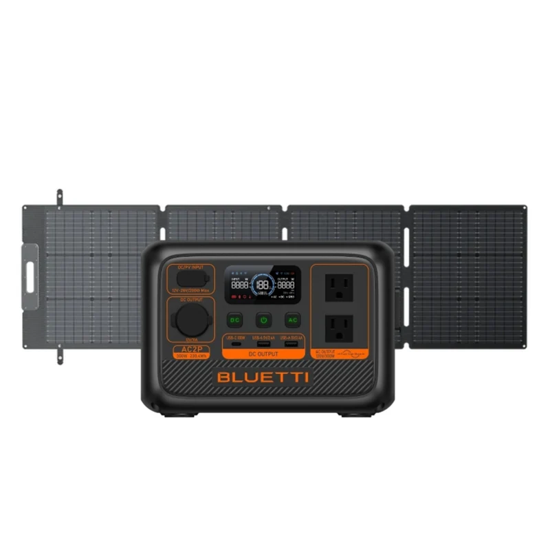Bluetti Premium AC2P 230.4Wh Portable Power Station and SP200L Solar Panel