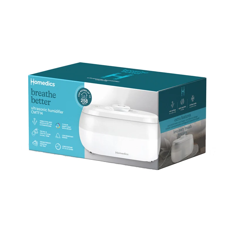 Homedics - Humidificateur ultrasonique à brume fraîche Total Comfort 360 Mist