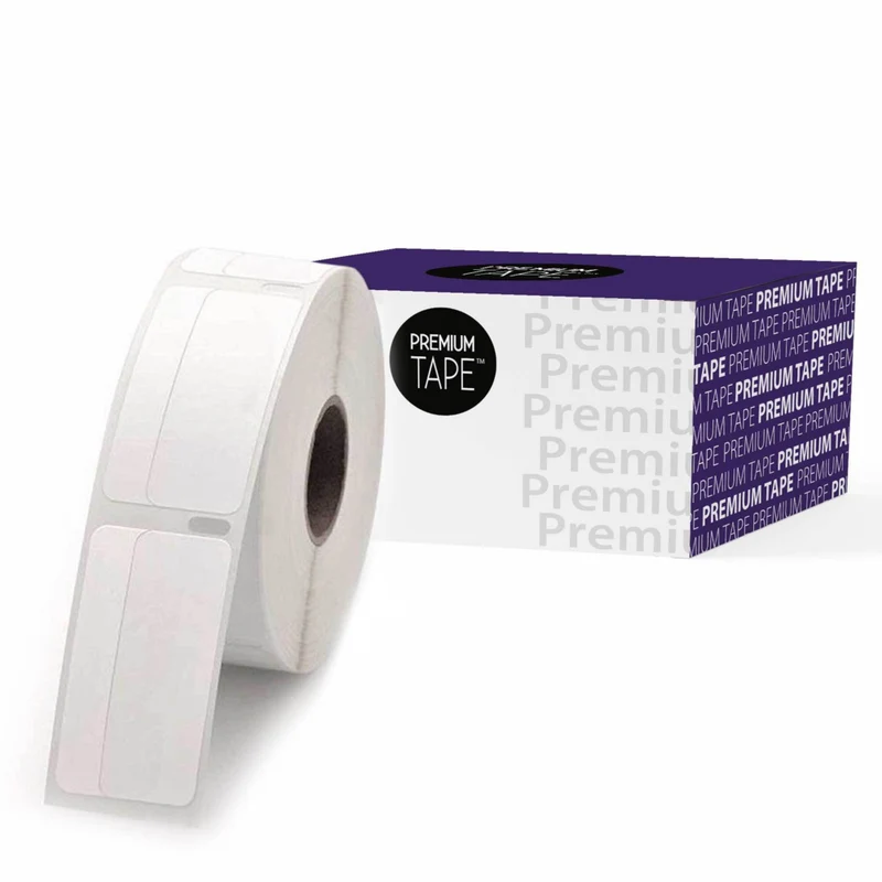 Premium Tape - Dymo Étiquettes de retour 30330 - 3/4 po x 2 po - Noir sur Blanc - Paquet de 500
