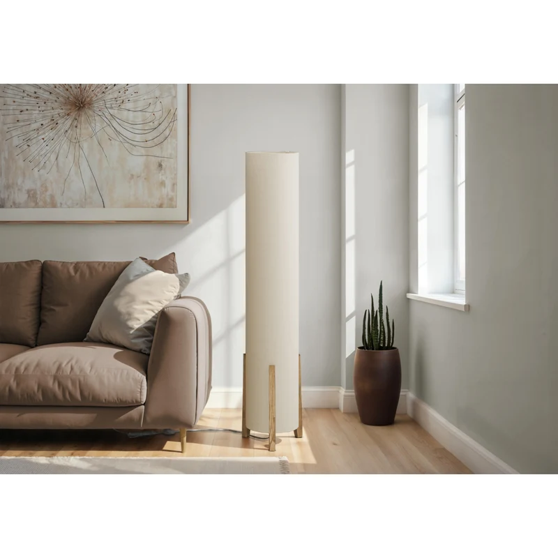 Monarch Specialties - Luminaire - 50 po H Lampadaire - 50 po H - Abat-Jour Ivoire / Crème - Contemporain