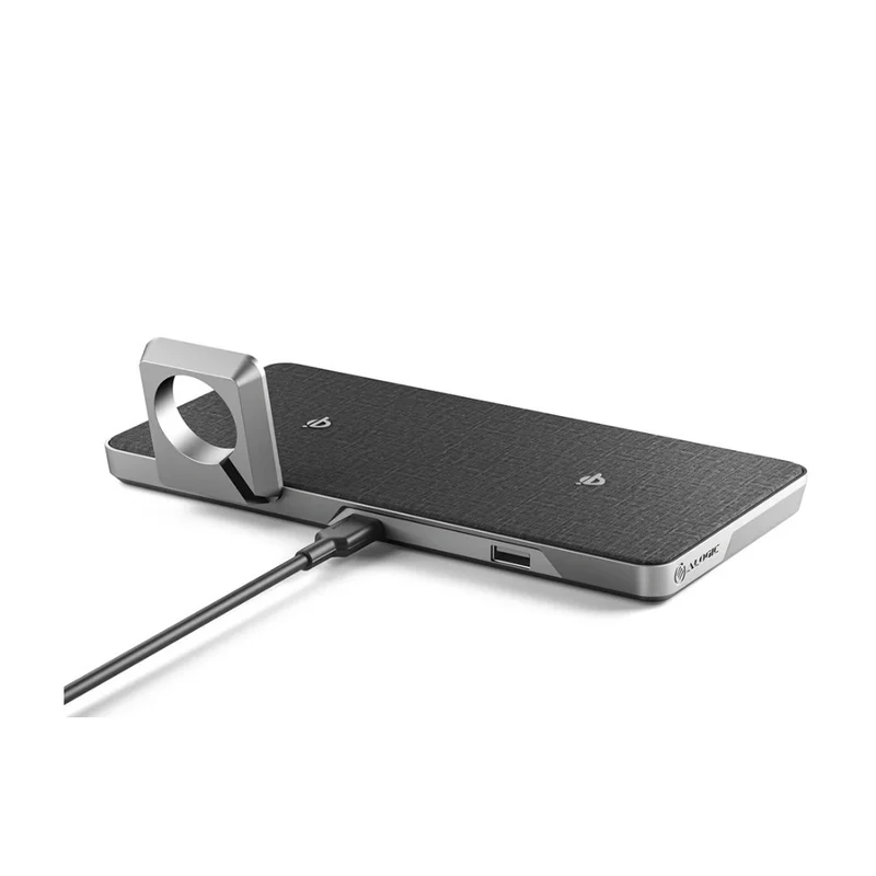 ALOGIC - Station de charge sans fil 3-en-1 Ultra Power pour iPhone et AirPods avec support de chargeur pour Apple Watch