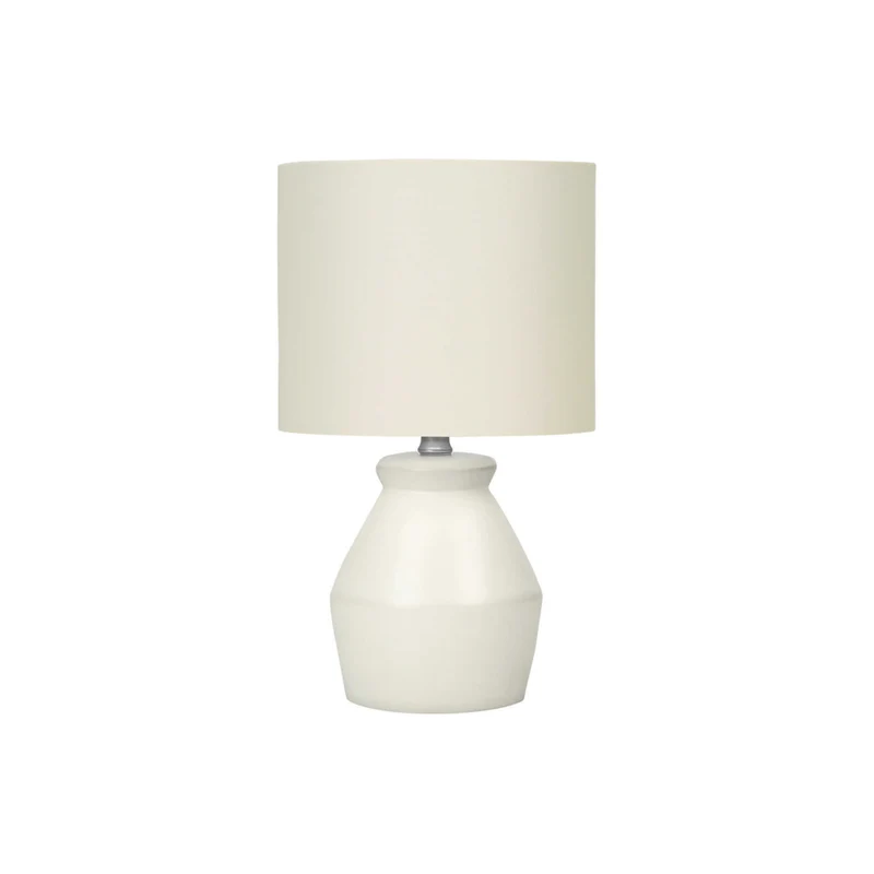 Monarch Specialties 17" H Table Lamp - Cream Ceramic / Ivory / Cream Shade