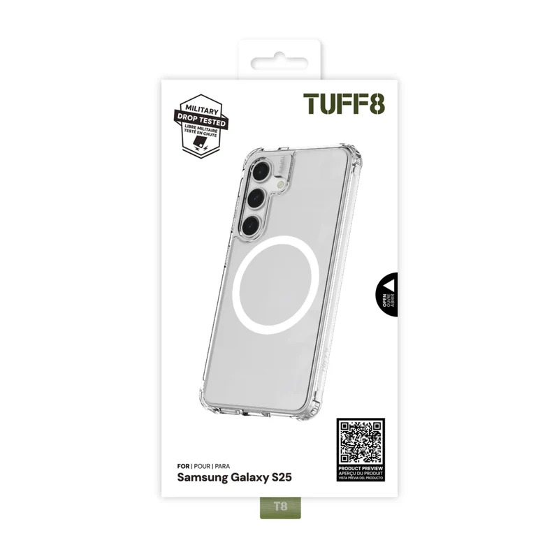 TUFF8 Samsung Galaxy S25 Qi2 Rugged Case
