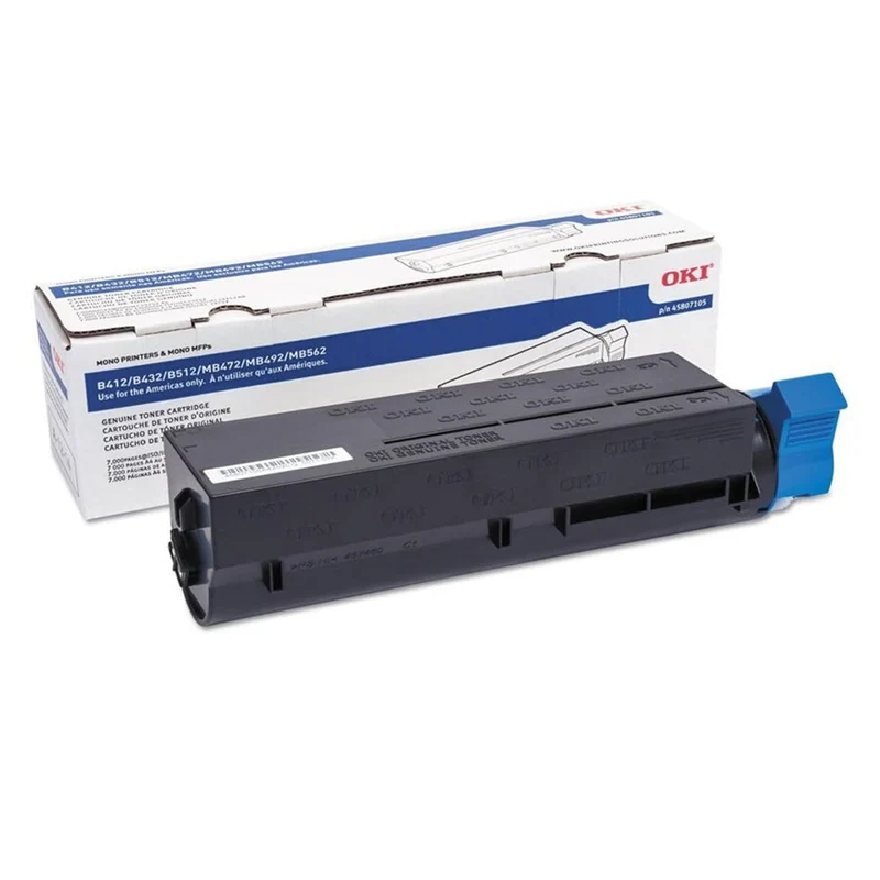 Okidata - 45807105 B412/432 Toner OEM - Rendement Standard - Noir
