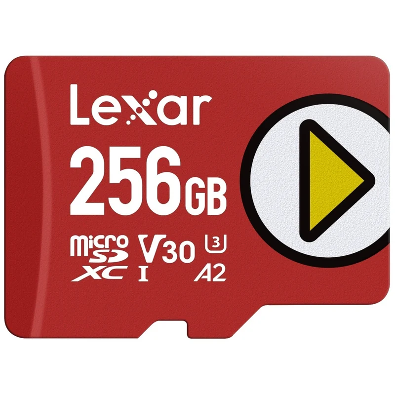 Lexar - PLAY Speed Pump carte mémoire MicroSDXC - 256Go - Rouge