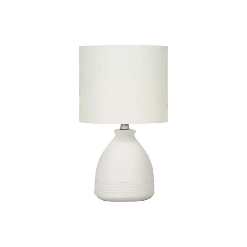 Monarch Specialties 17" H Table Lamp - Cream Ceramic / Ivory / Cream Shade