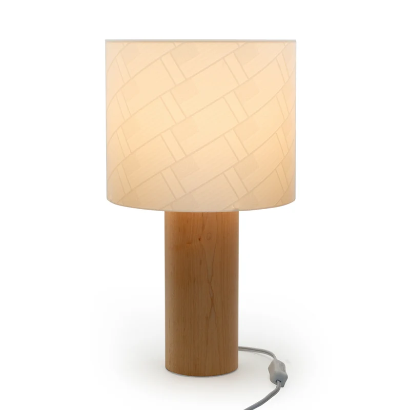 Decent Living Wooden Maple Table Lamp - USA Flag