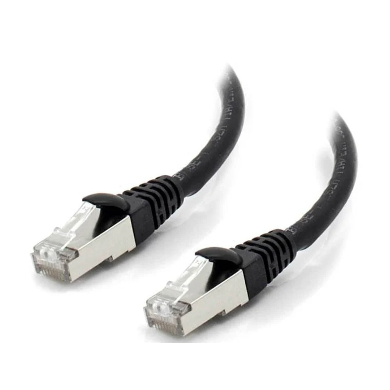 ALOGIC - Câble réseau blindé CAT6A LSZH noir 10G 10 m