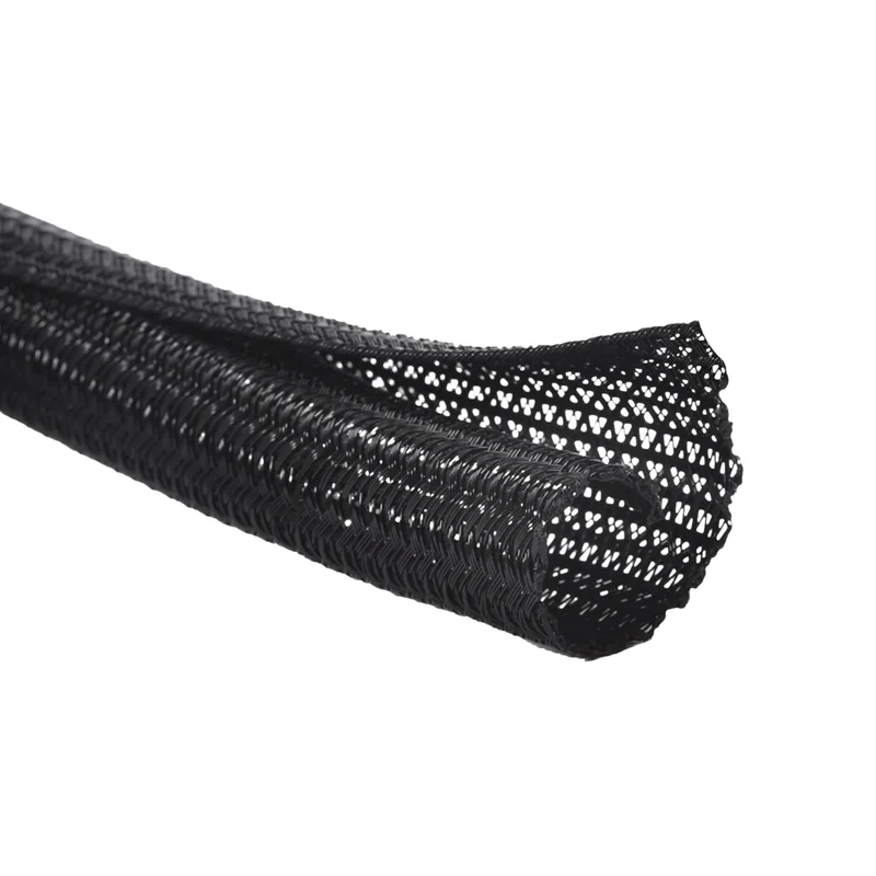 Helix 6' Mesh Cable Management Sleeve - Black