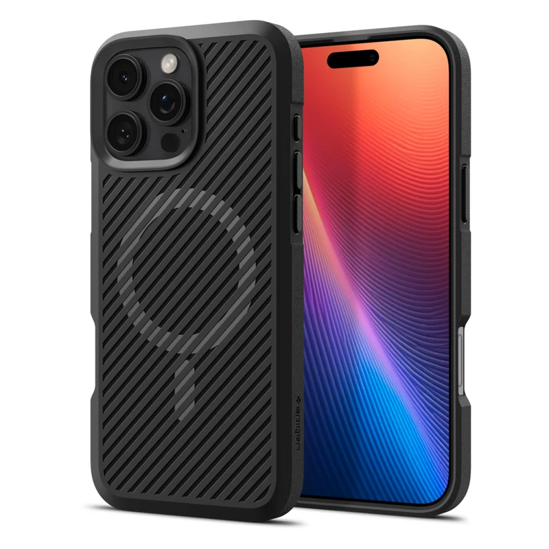 Spigen - Core Armor MagFit pour iPhone 16 Pro Max - Noir Mat