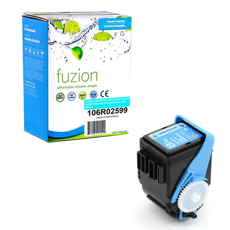 fuzion Xerox 106R02599 Compatible Toner - Standard Yield - Cyan