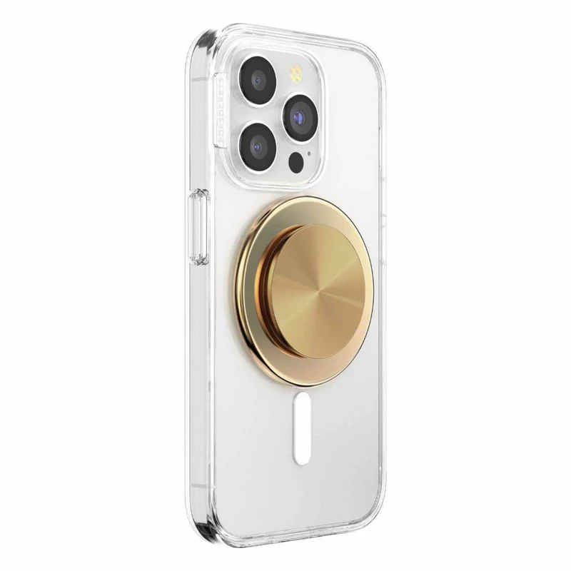 PopSockets - PopGrip pour MagSafe rond avec anneau adaptateur Radial Gold