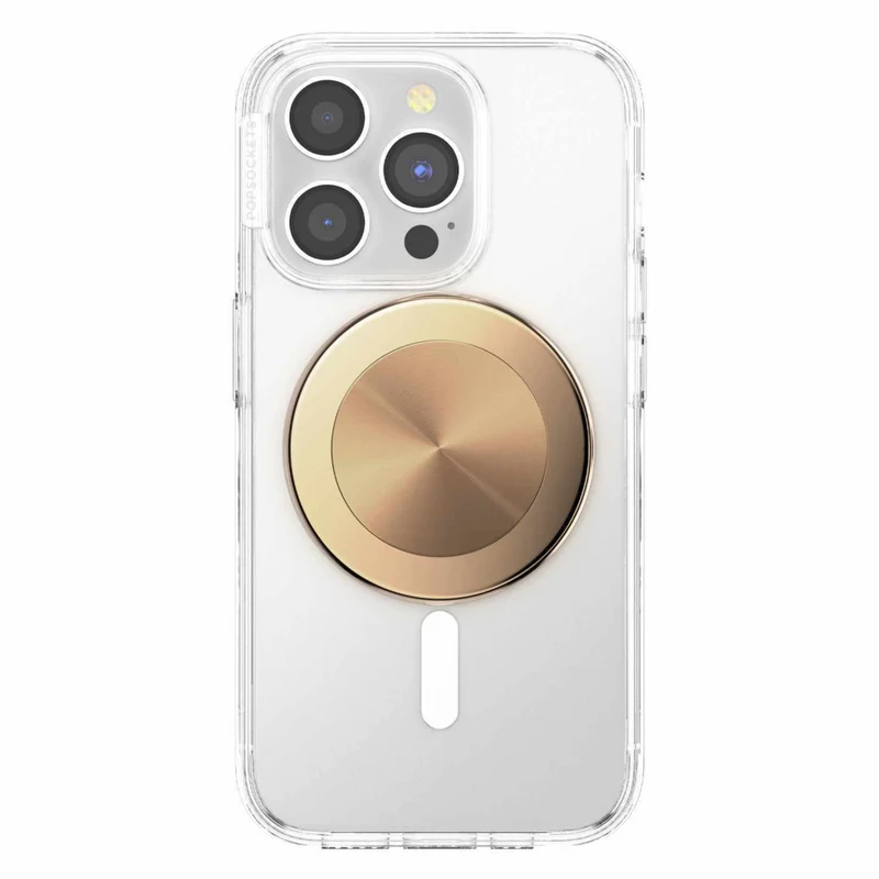 PopSockets - PopGrip pour MagSafe rond avec anneau adaptateur Radial Gold