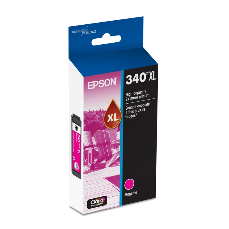 Epson - Cartouche d'encre 340 Claria Photo HD - Haute capacité - Magenta