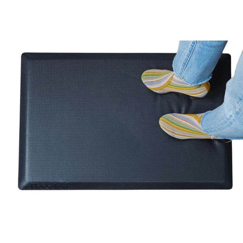 Rocelco - Bureau réglable électrique de 38 po avec CA/USB et tapis antifatigue - Noir