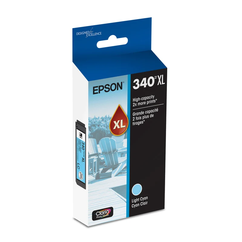 Epson 340 Claria Photo HD Ink Cartridge - High Capacity - Light Cyan