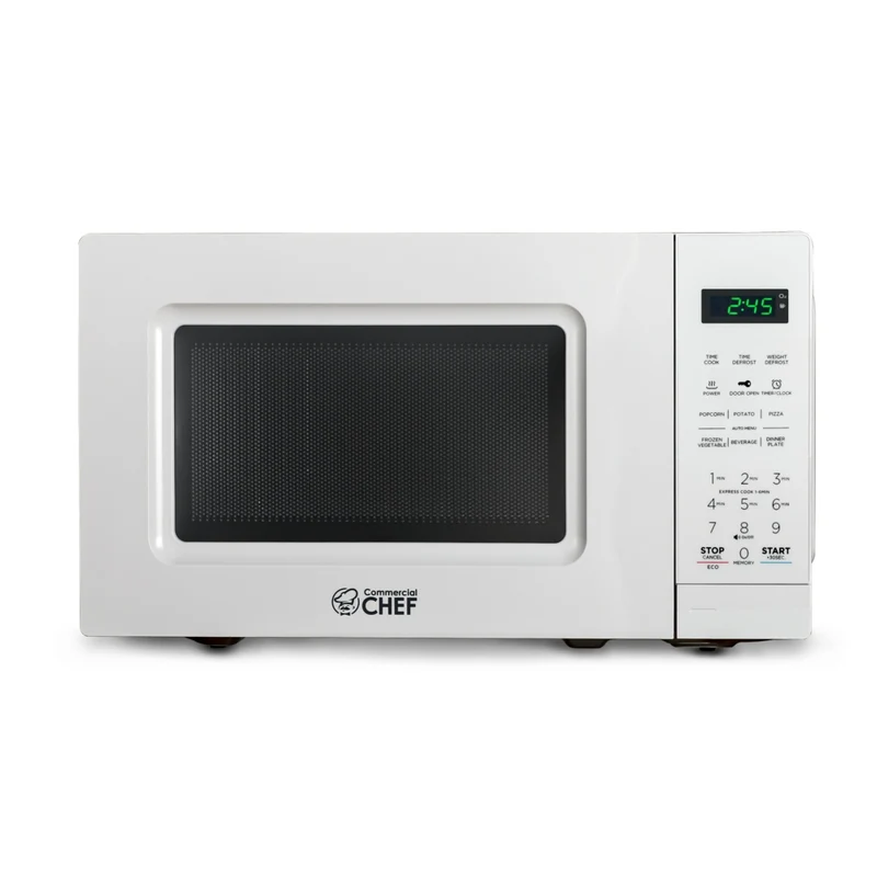 Commercial Chef - Four à micro-ondes de comptoir de 0,7 pi³ et 700 W - Blanc