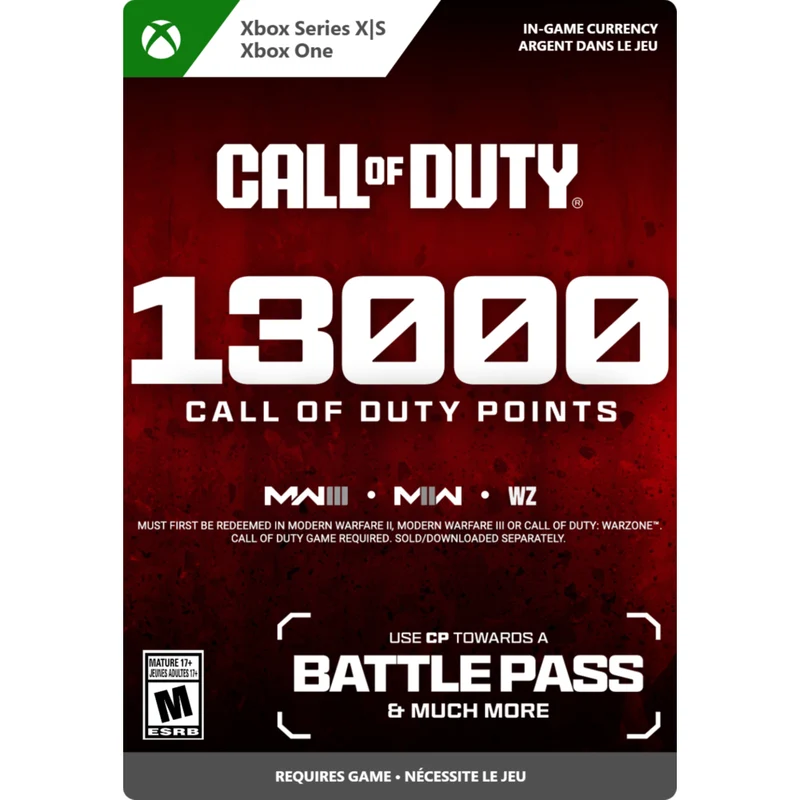 Call of Duty Points - 13,000 1P Xbox Series X/S & Xbox One [Digital Code]