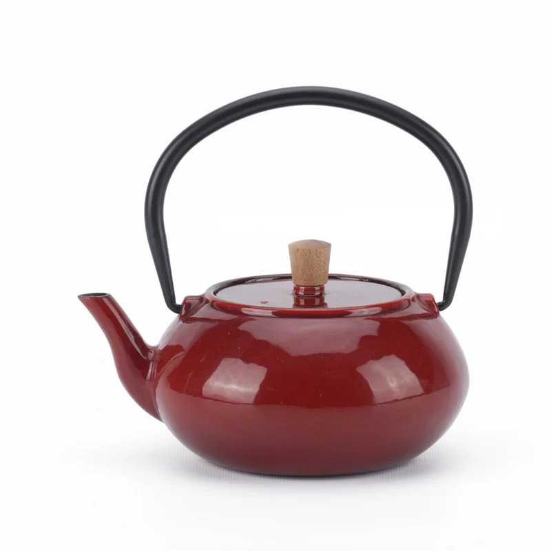 Minimal - Théière en fonte émaillée Minimal - Classic Rouge - 0,6 L