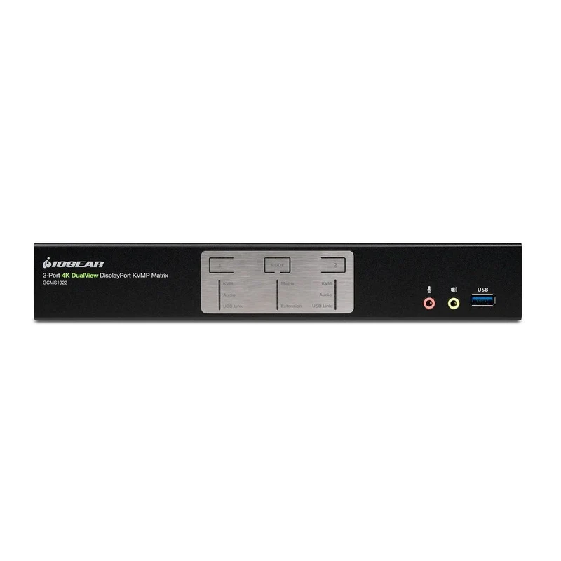 IOGEAR - Commutateur KVM matriciel DisplayPort 4K Dual View à 2 ports