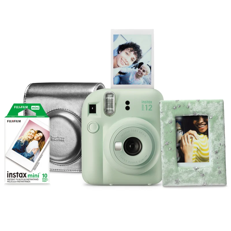 Fujifilm Instax Mini 12 Instant Camera Gift Set - Mint Green