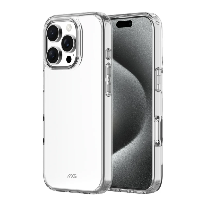 AXS - ULTRA CLEAR étui testé contre les chutes pour Apple iPhone 16 Pro - Transparent