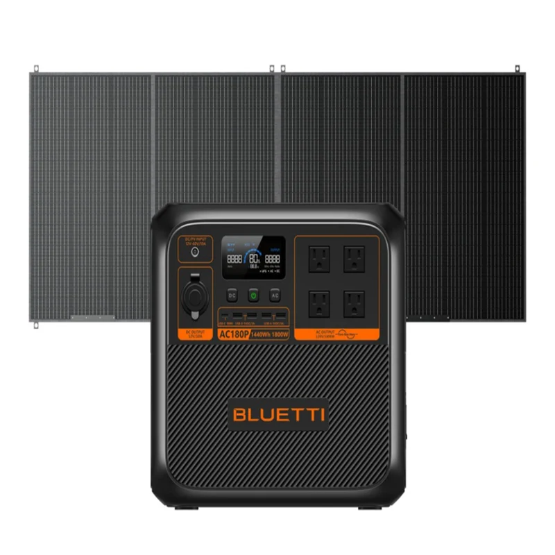 Bluetti Premium Series AC180P Portable Power Station & PV350 Solar Panel