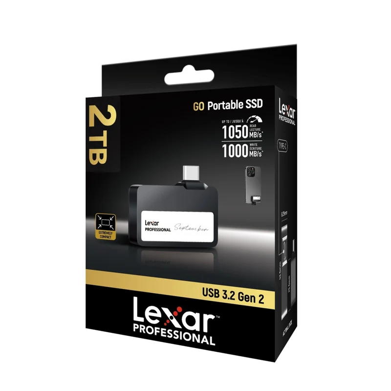 Lexar Professional Go Portable SSD - 2 TB - Black
