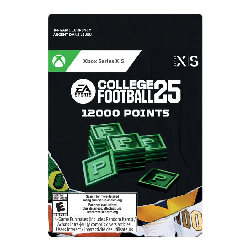 EA Sports College Football 25 : 12 000 points pour Xbox Series X [Téléchargement]