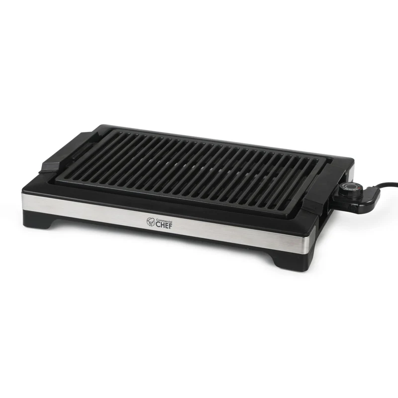 Commercial Chef Indoor Electric Grill with Adjustable Temperature Control