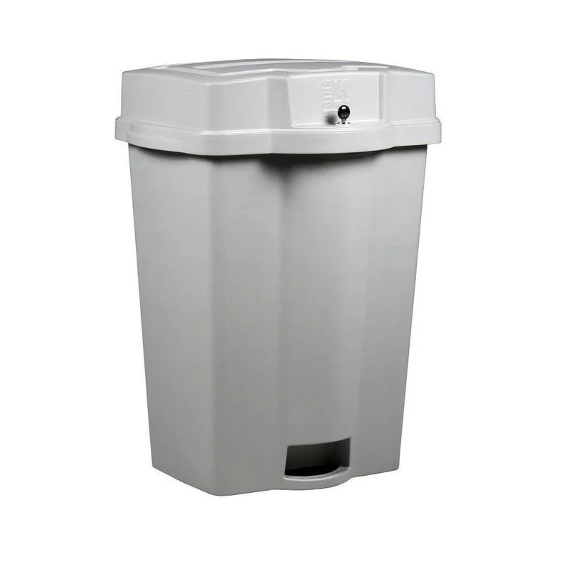HSM - Poubelle à déchiqueter verrouillable avec console en plastique ShredVANTAGE - Gris