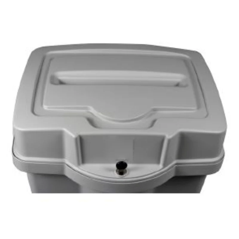 HSM - Poubelle à déchiqueter verrouillable avec console en plastique ShredVANTAGE - Gris