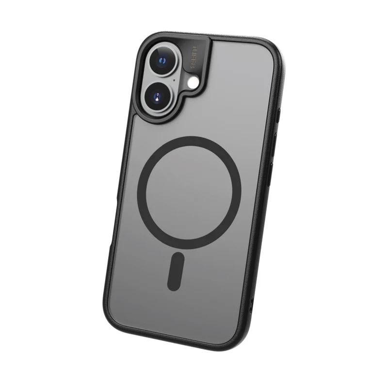 TUFF8 iPhone 16 GlideGuard Mag Rugged Case - Smoke Black