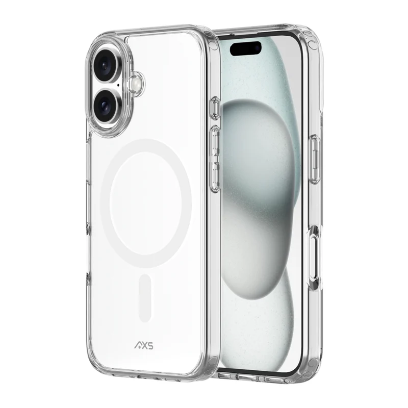 AXS ULTRA CLEAR Magnetic Drop-tested Case for Apple iPhone 16 - Clear