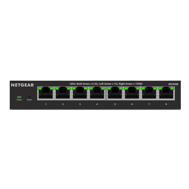 Netgear MS308E-100NAS 8 Port Multi-Gigabit Ethernet Unmanaged Plus Switch