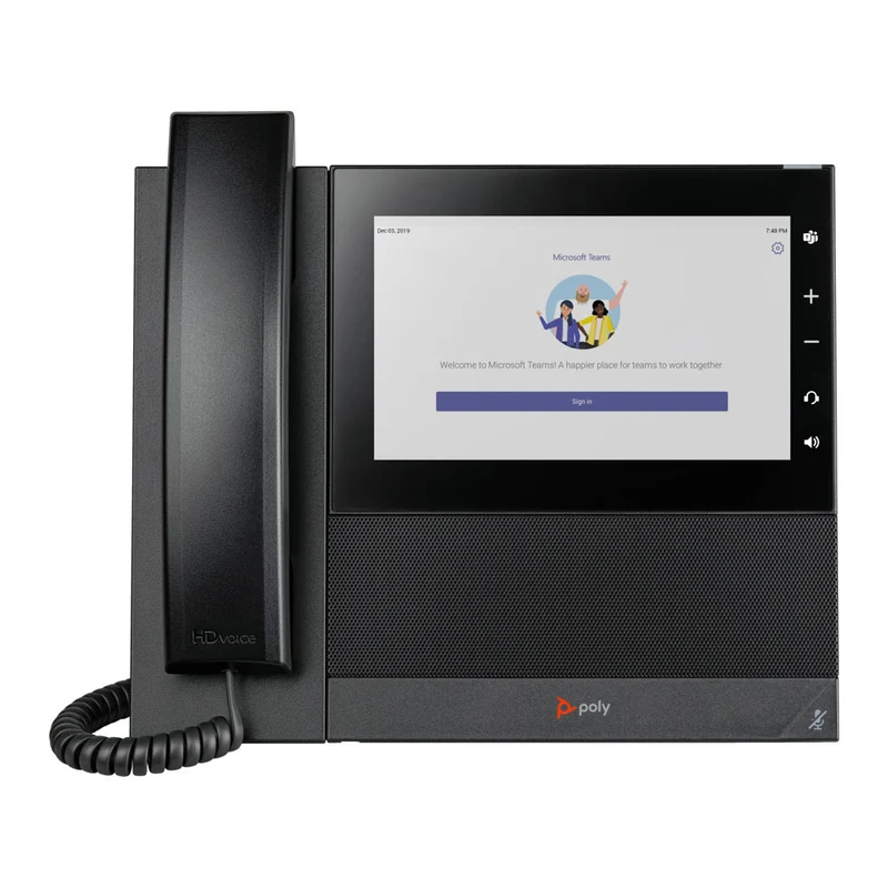 HP - Téléphone IP Poly CCX 600 avec/sans fil WiFi/Bluetooth - Noir
