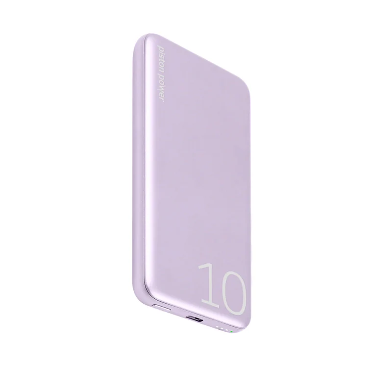LOGiiX Piston Power 10000 mAh Banque d'alimentation en aluminium - Lavande