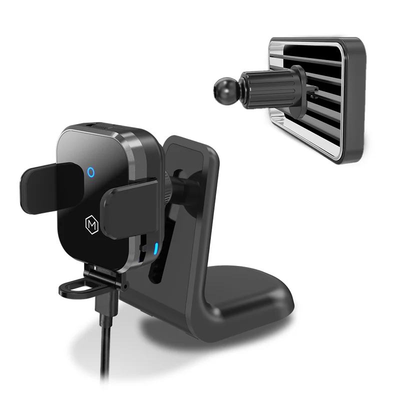 Mighty Mount Mini Grip Cradle 15W Wireless Charger 2 in 1 Dash & Vent Mount