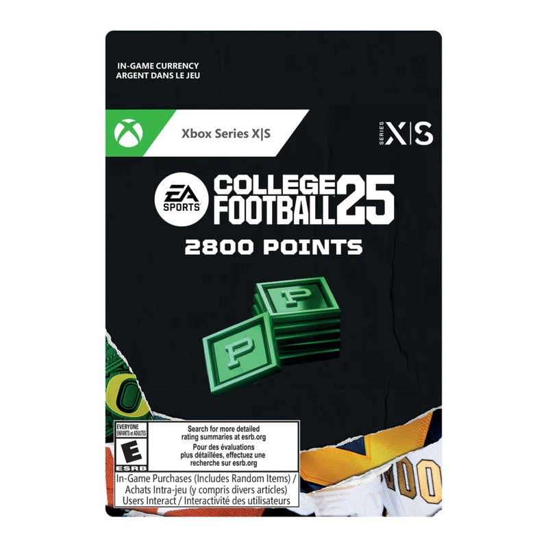 EA Sports College Football 25: 2800 Points for Xbox Series X [Digital Download]