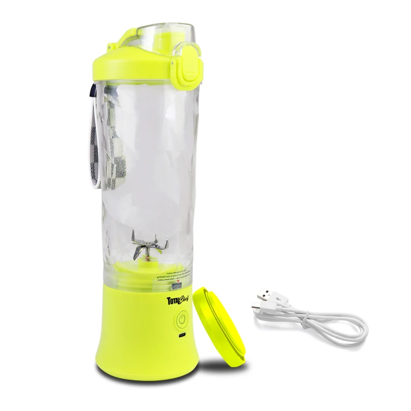 Total Chef - Mélangeur portatif sans fil - 20 oz - Néon vert
